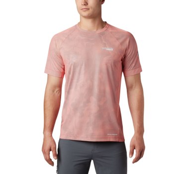 Columbia T-Shirt Heren, Titan Pass Sun Deflector Rood, 56IQVLNFW